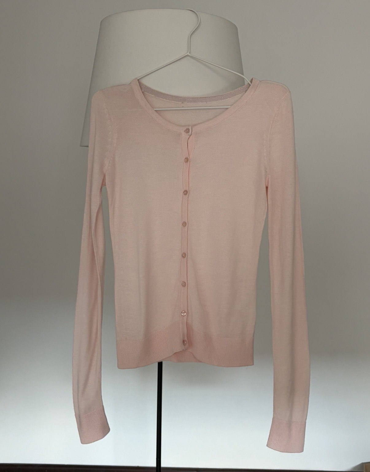 Pale pink cardigan