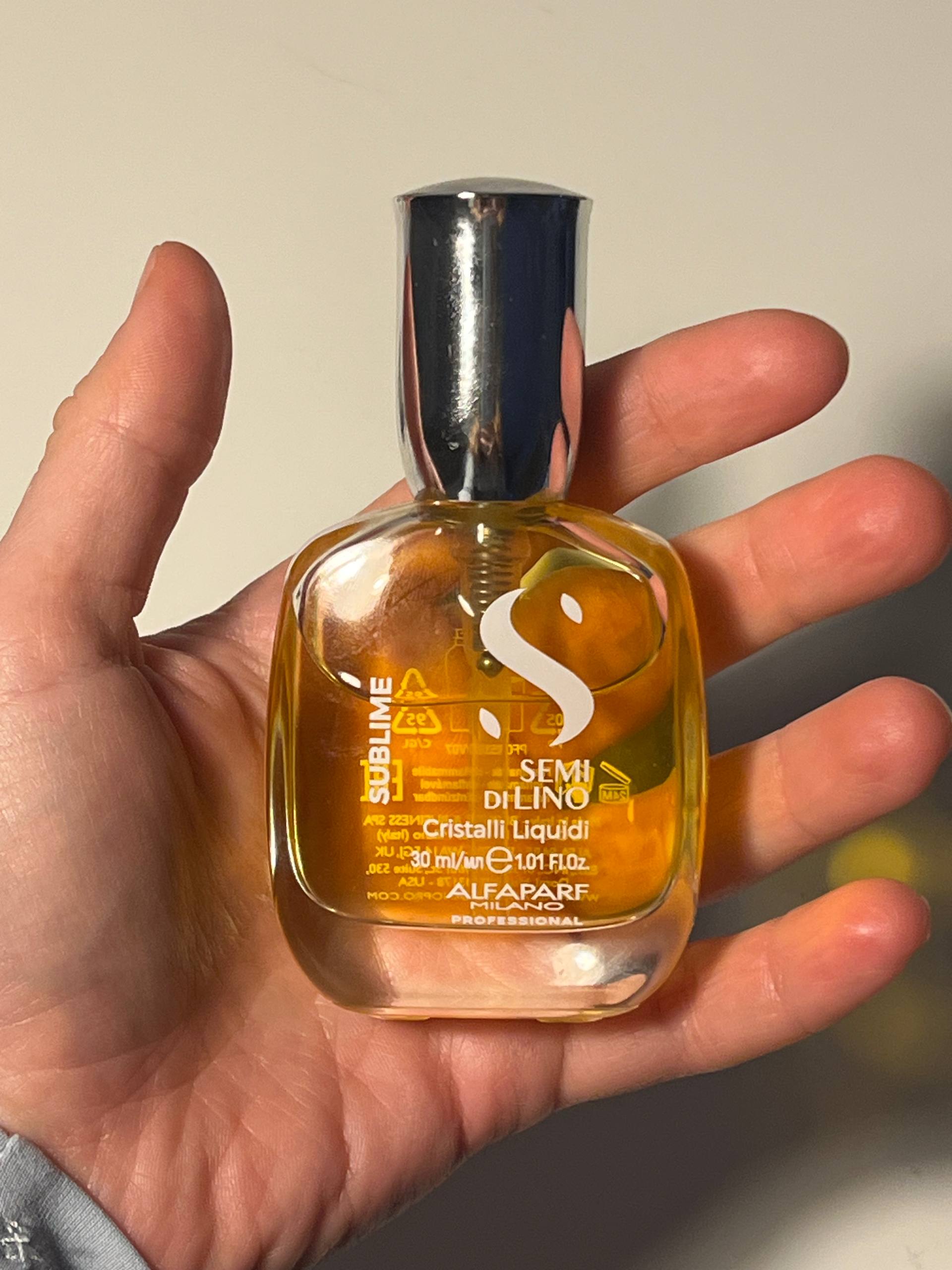 Сыворо тка/масло для волос Alfaparf Semi Di Lino Sublime Cristalli Liquidi photo 2