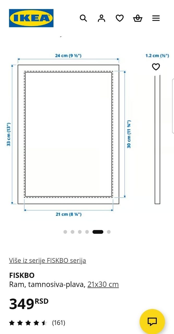 рамки Ikea Fiksbo 21×30 см photo 2