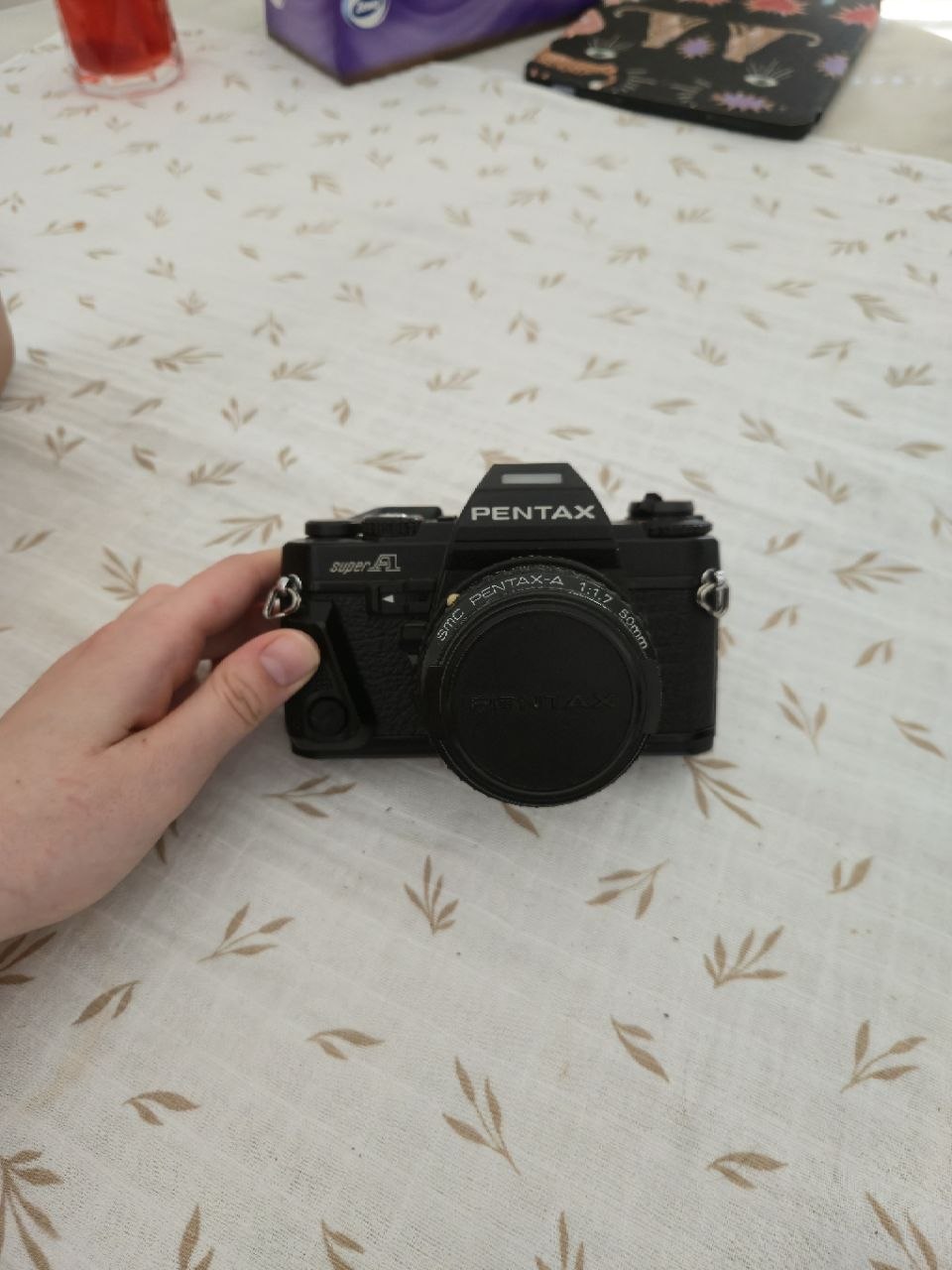 Film kamera Pentax Super A + SMC Pentax-A 50mm f/1.7 сочива