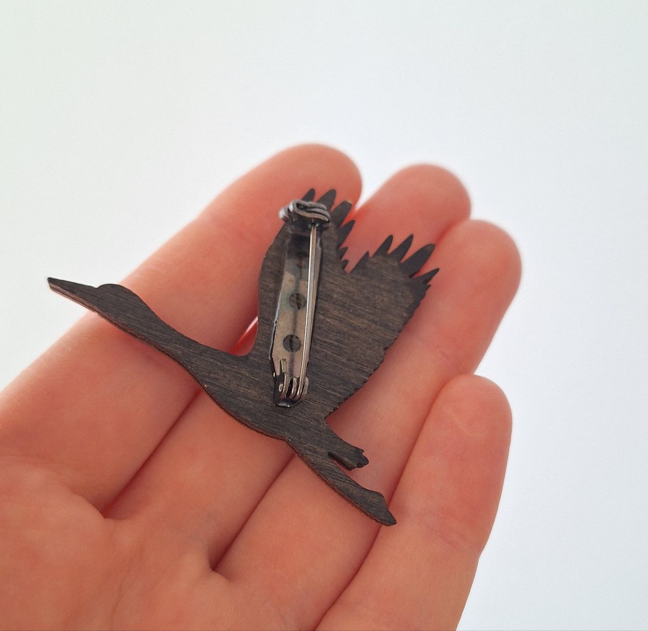 Wooden brooch photo 2