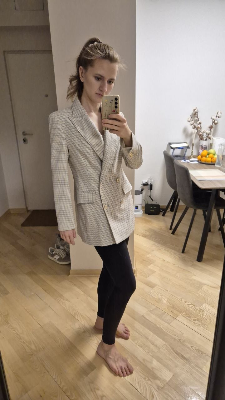 Бежевый пиджак Zara photo 3