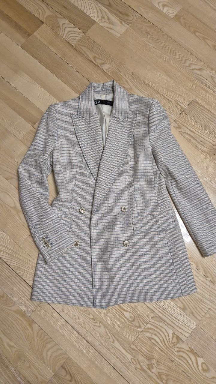 Бежевый пиджак Zara photo 10