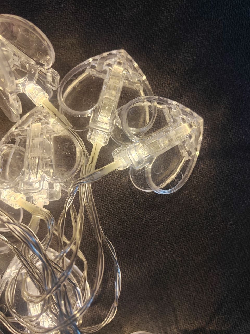 Heart-shaped fairy lights garland photo 2