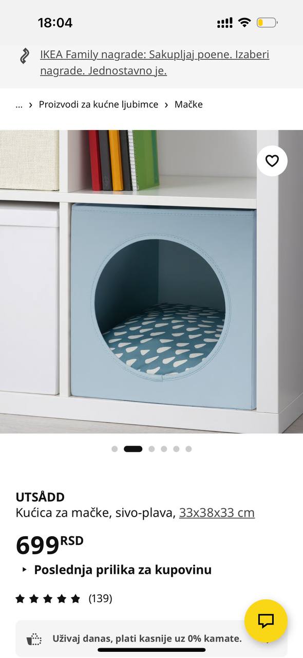 Cat house IKEA UTSÅDD photo 2