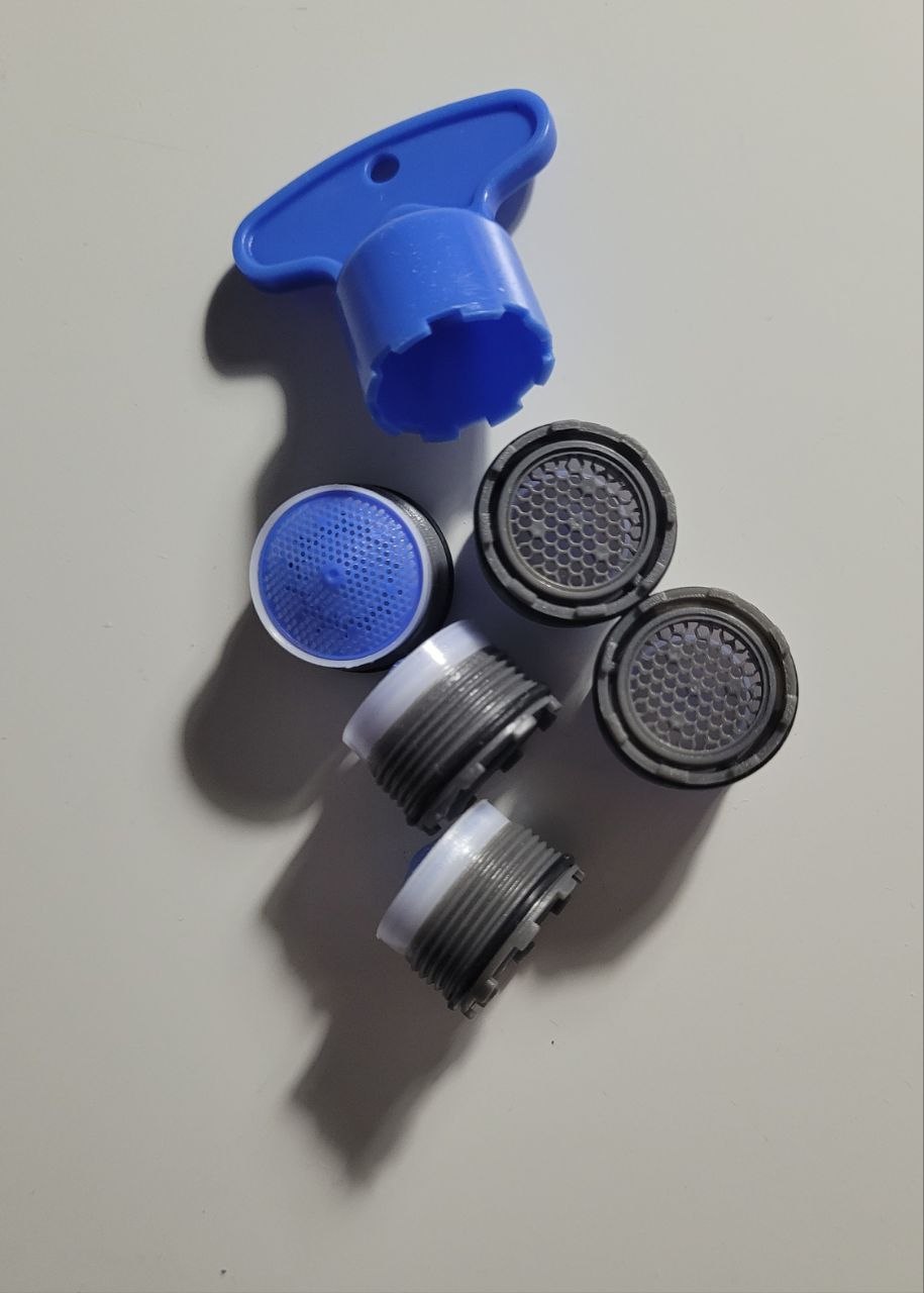 Aerators for faucet and filters for shower hose