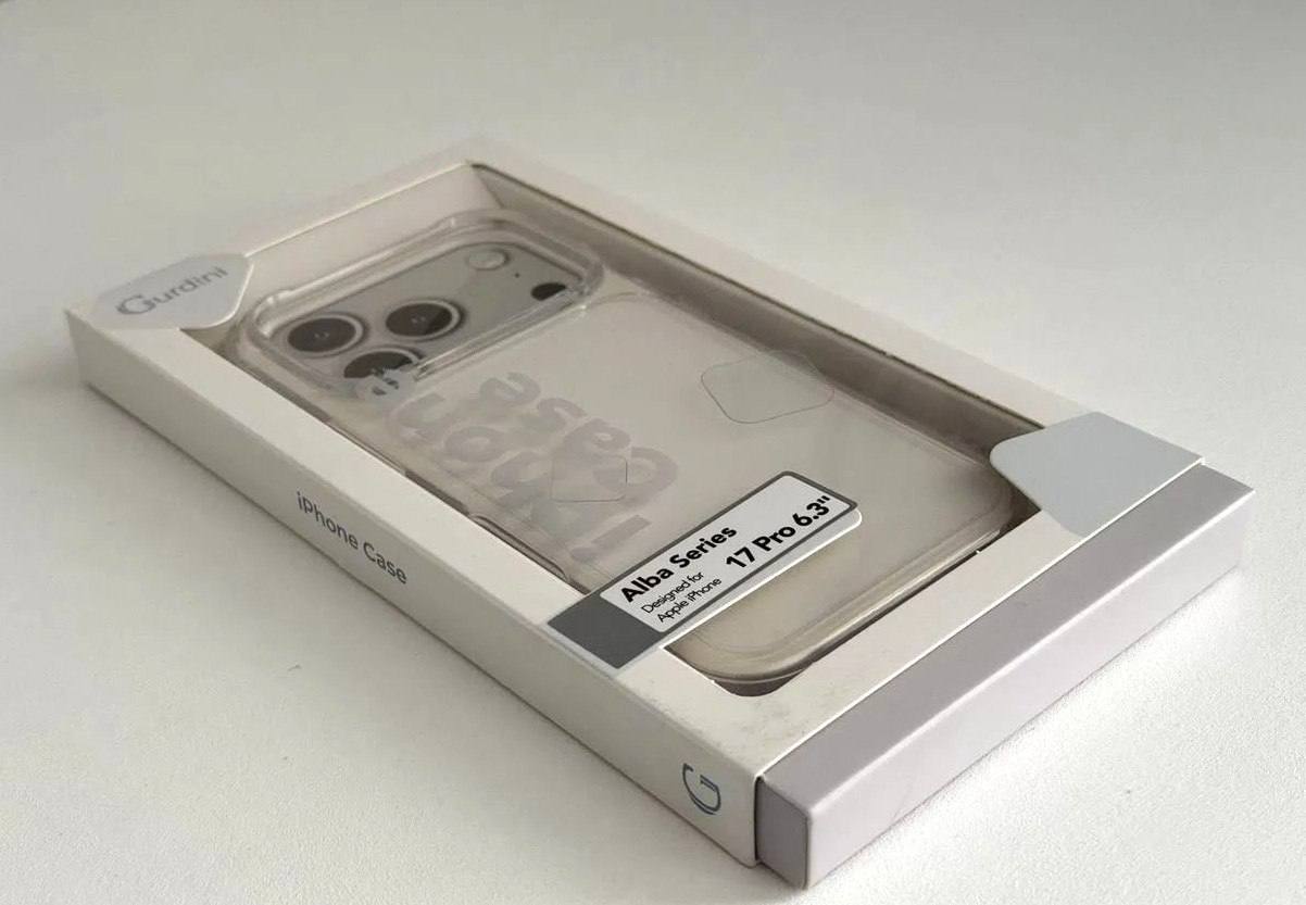 Transparent Gurdini case for iPhone 17 Pro (6.3')