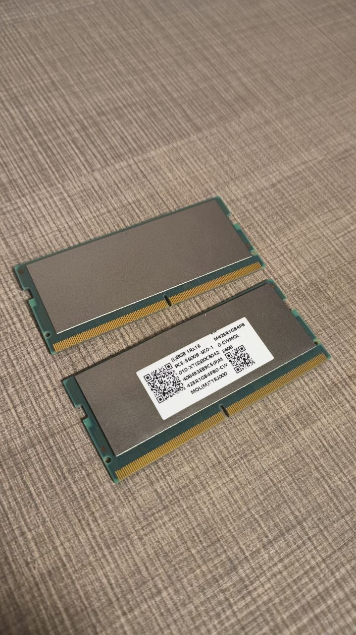 Samsung DDR5 SO-DIMM 16 ГБ (2×8 ГБ) комплект рамена за лаптоп
