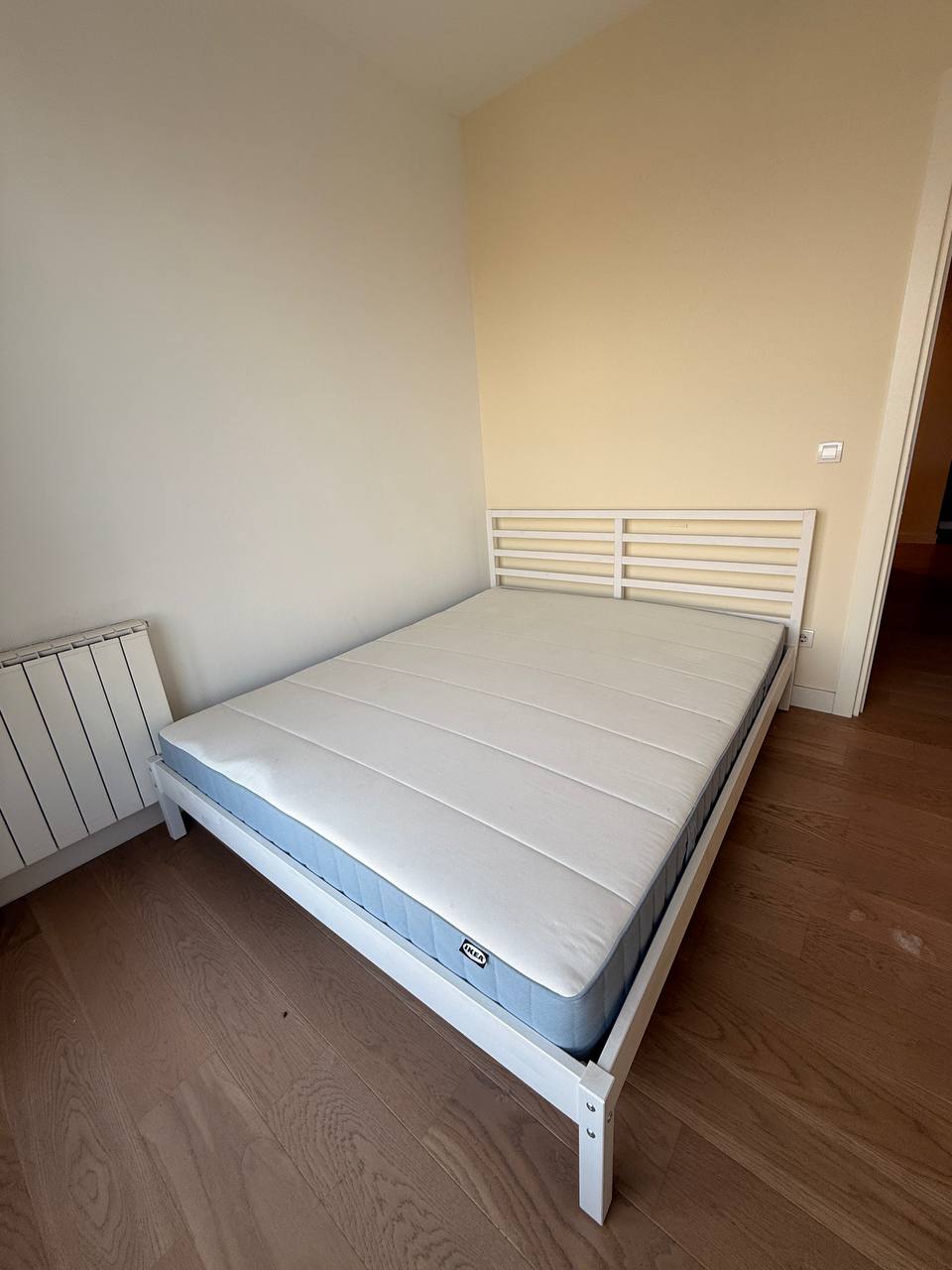 Bed with mattress and base
