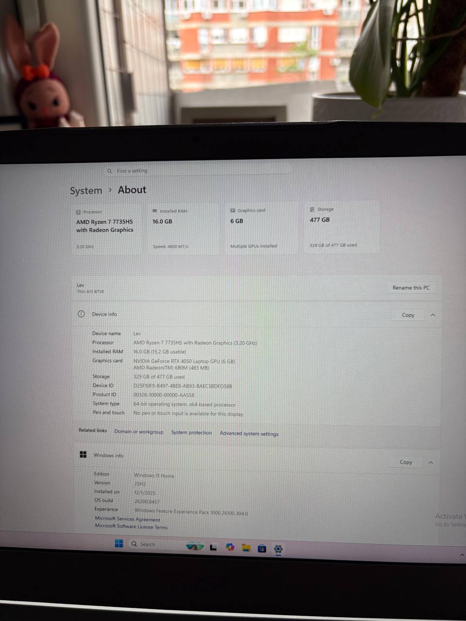 MSI Thin A15 B7VE photo 2