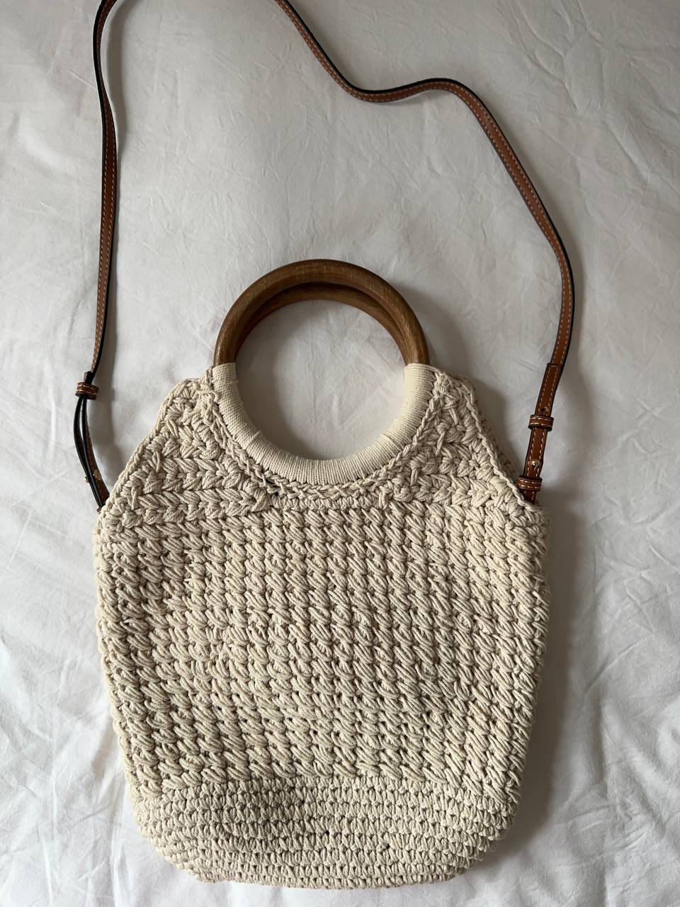 Woven bag zara photo 2