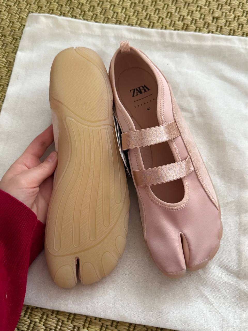 Балетки-кроссовки таби ZARA photo 4
