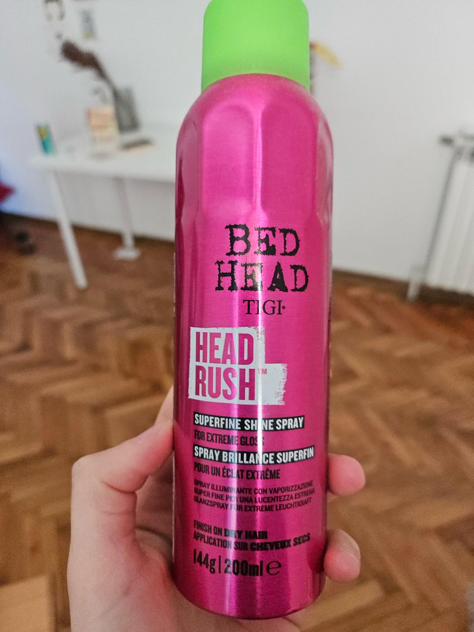 bed head hairspray for shine