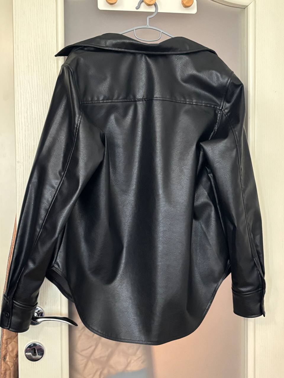 Eco-leather shirt H&M size M photo 2