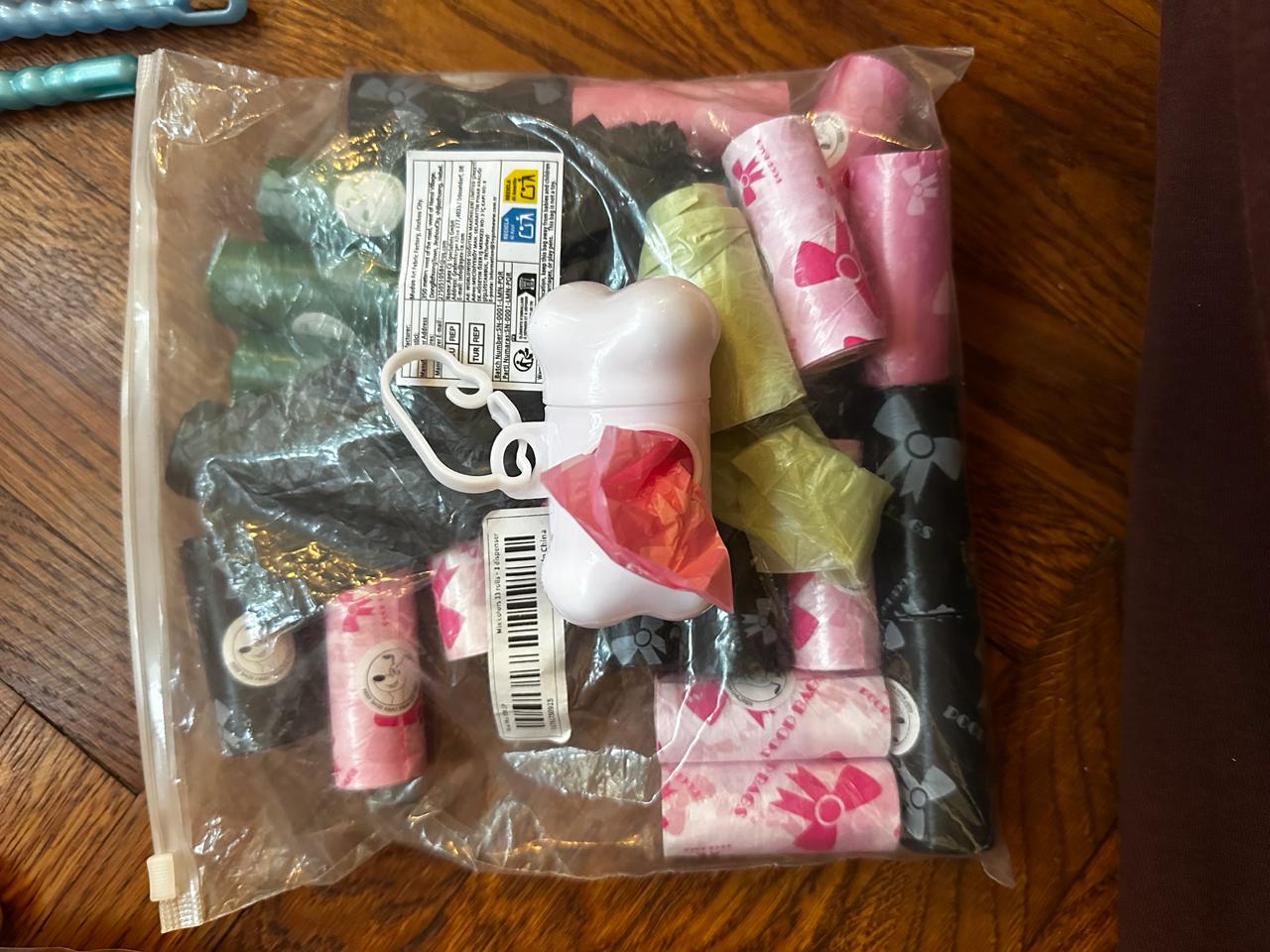 Set of bags for walks and holder photo 2