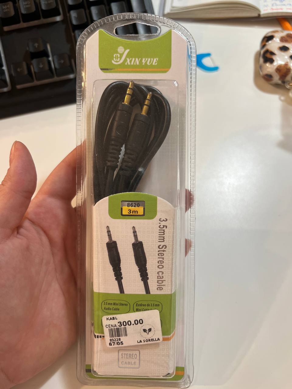 Kabel 3.5mm Stereo kabla