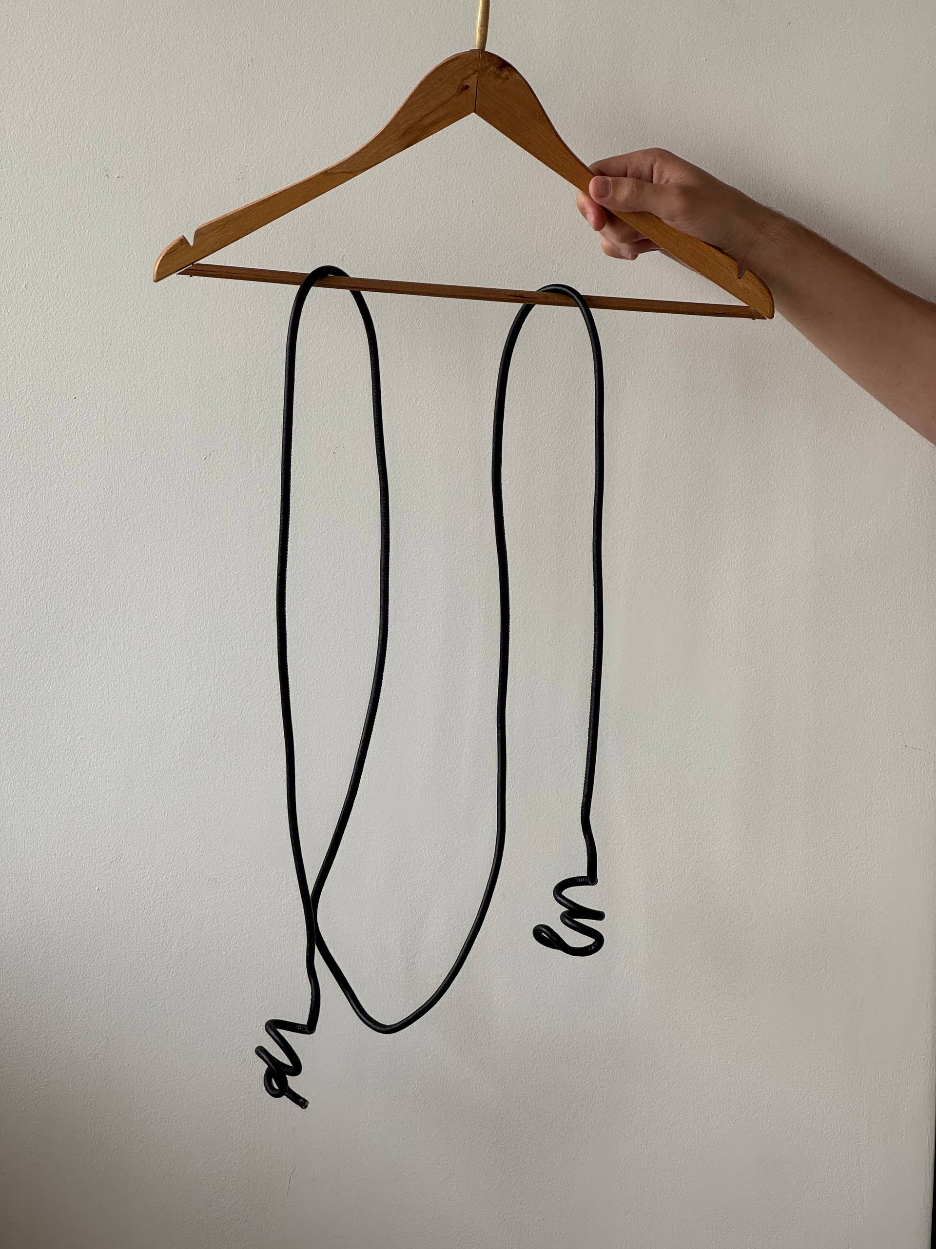 Nylon lanyard from artificial leather photo 2