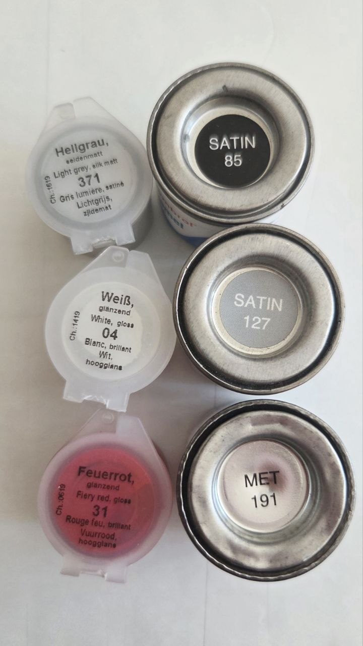 Enamel paints for modeling