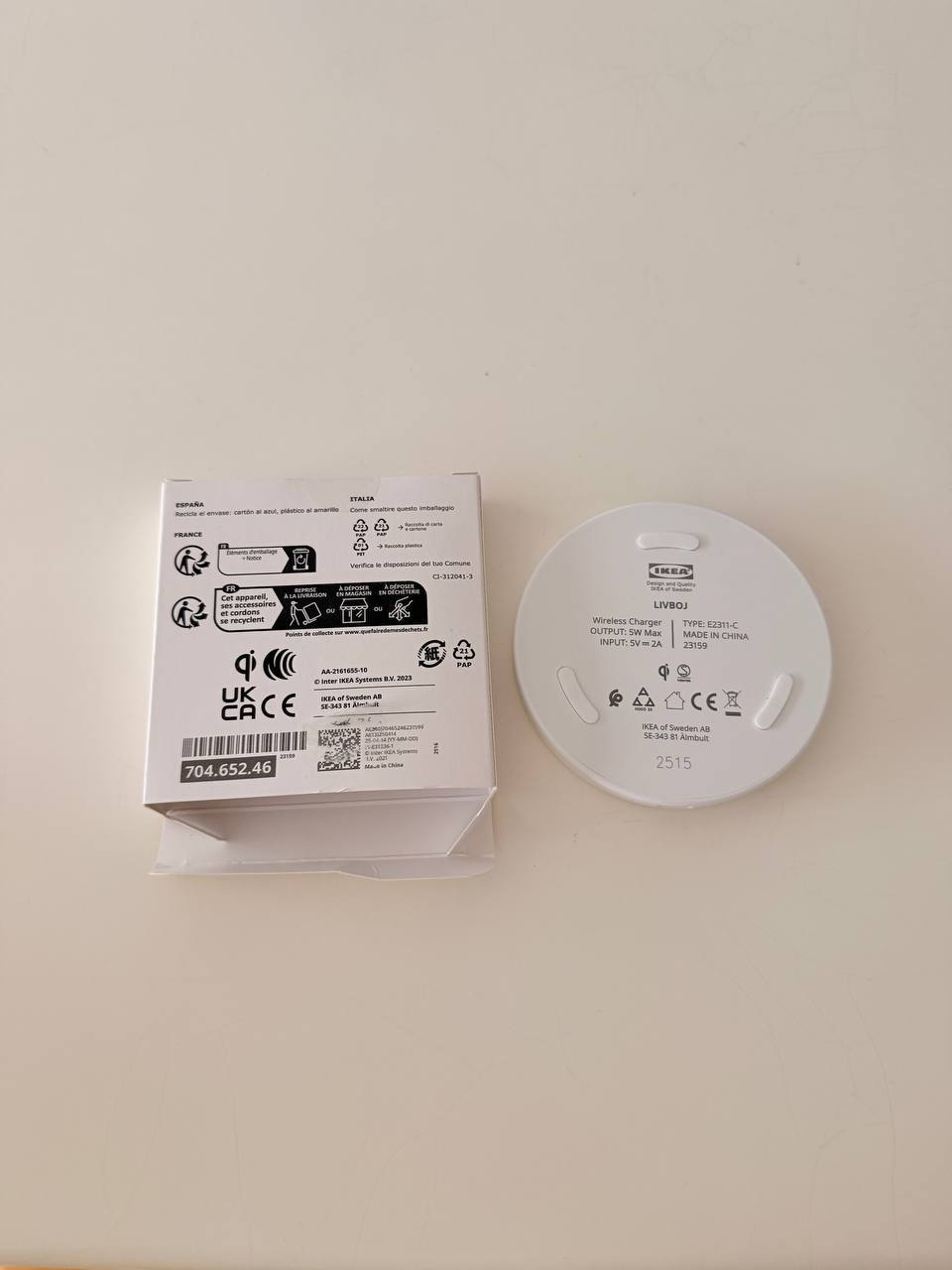Wireless charger IKEA photo 2