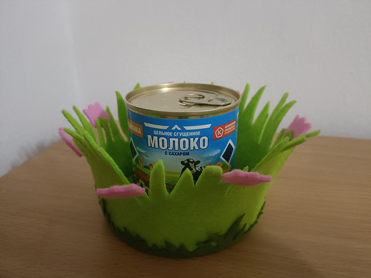 Коробочка из зеленого фетра photo 2