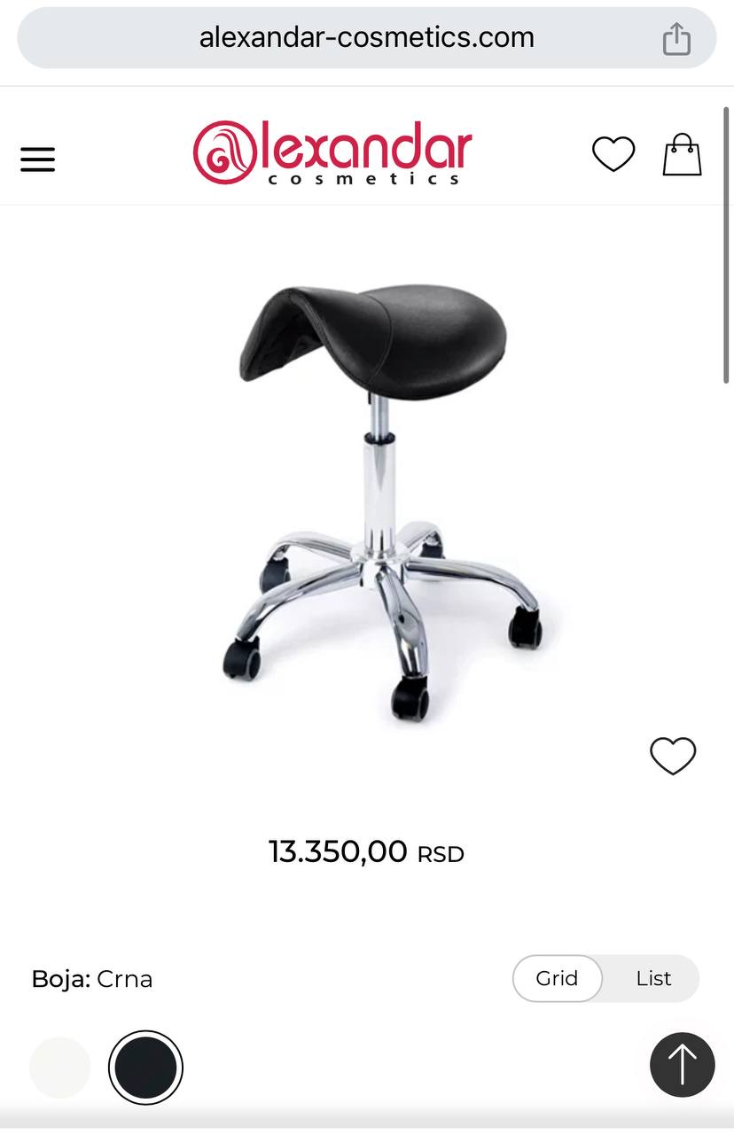 Alexander cosmetics saddle chair photo 4
