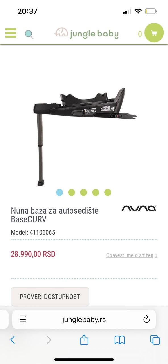 Base for Nuna car seat photo 6