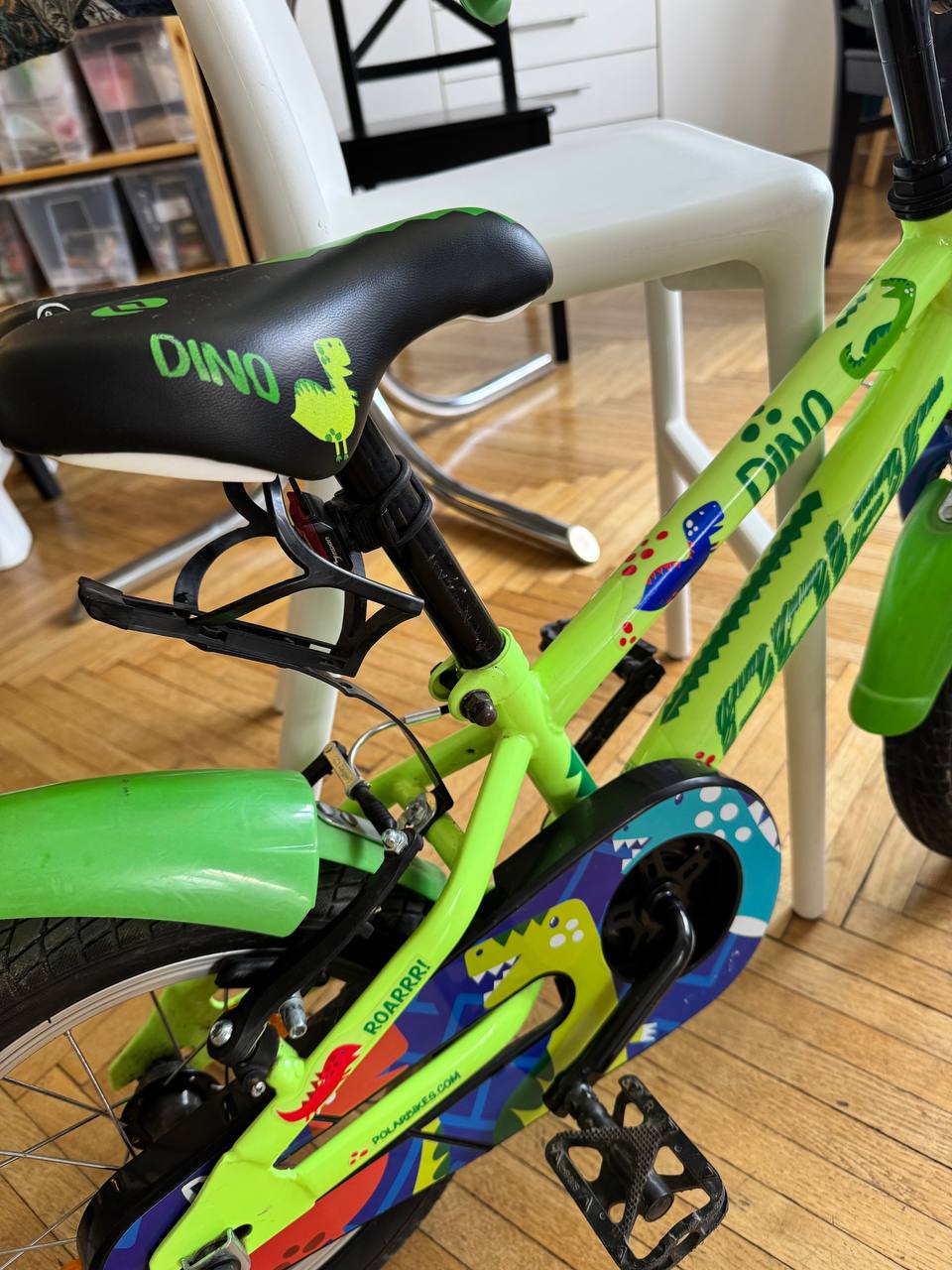 велосипед для мальчика POLAR JUNIOR 14 Dino green photo 2