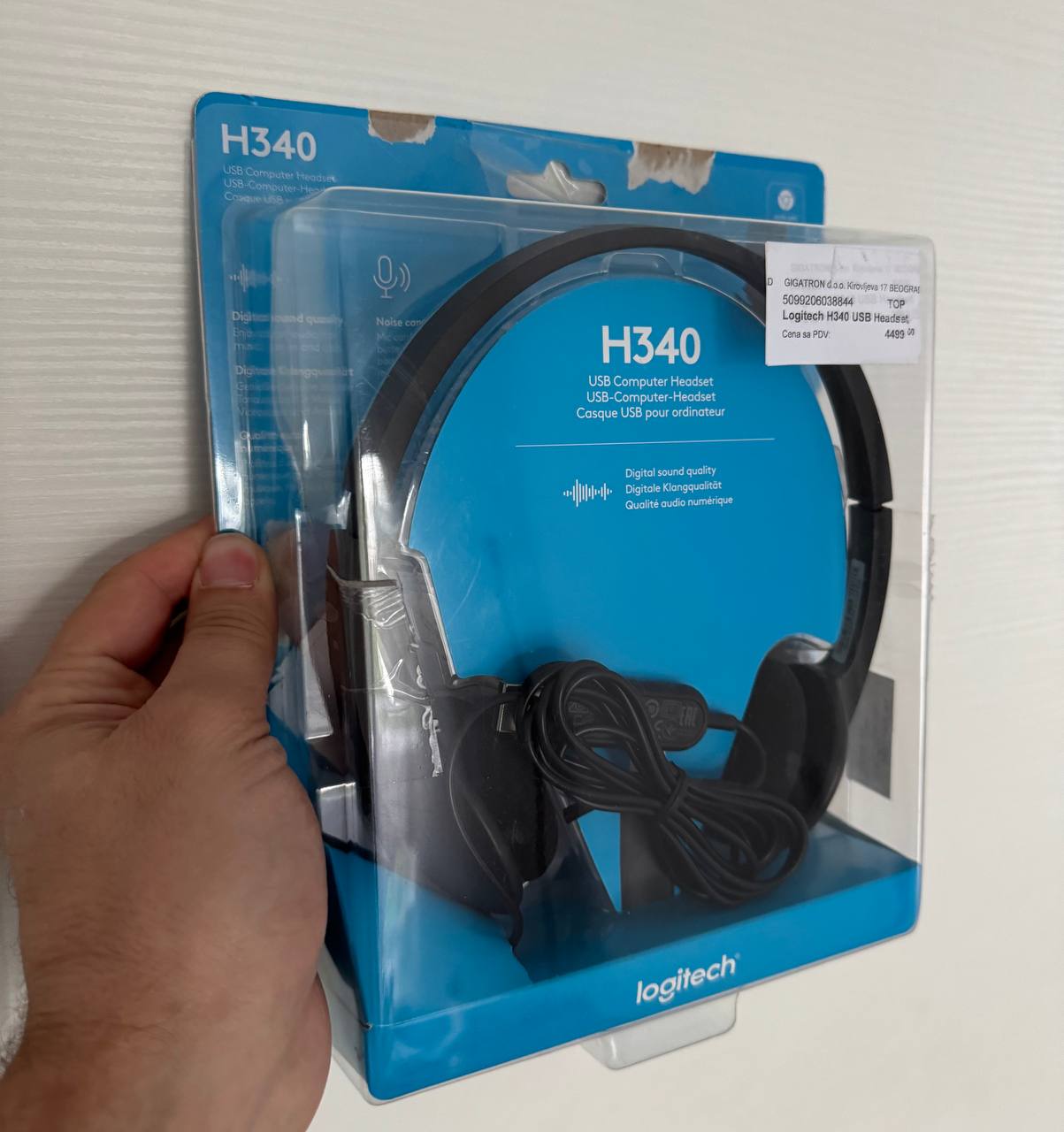 Гарнитура Logitech H340