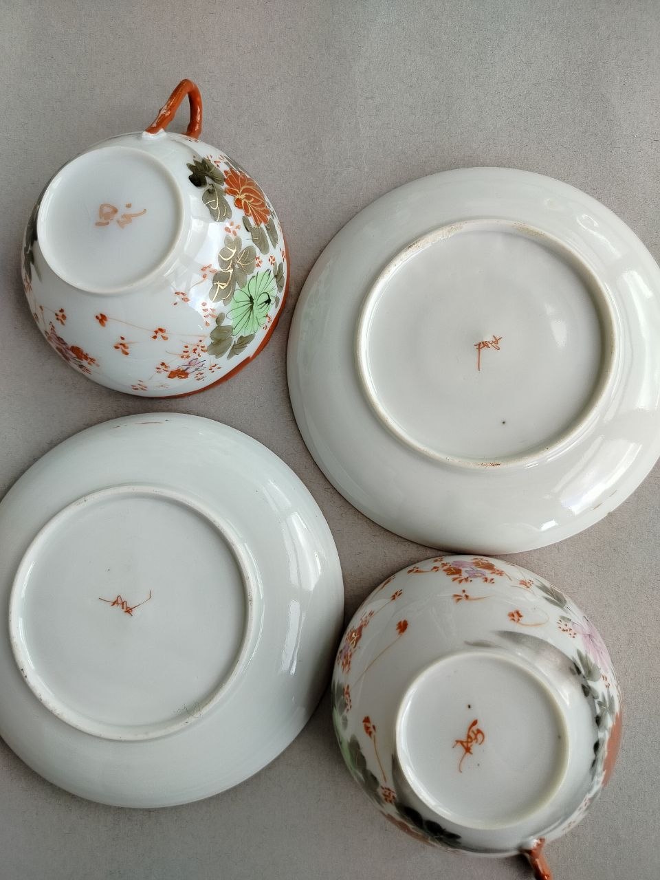 Vintage set of fine bone china (sugar bowl with lid and milk jug) photo 5