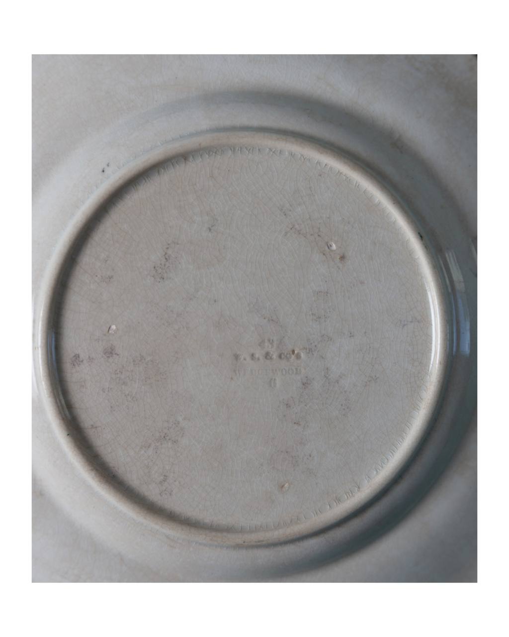 Antique English ceramic plate / saucer photo 5