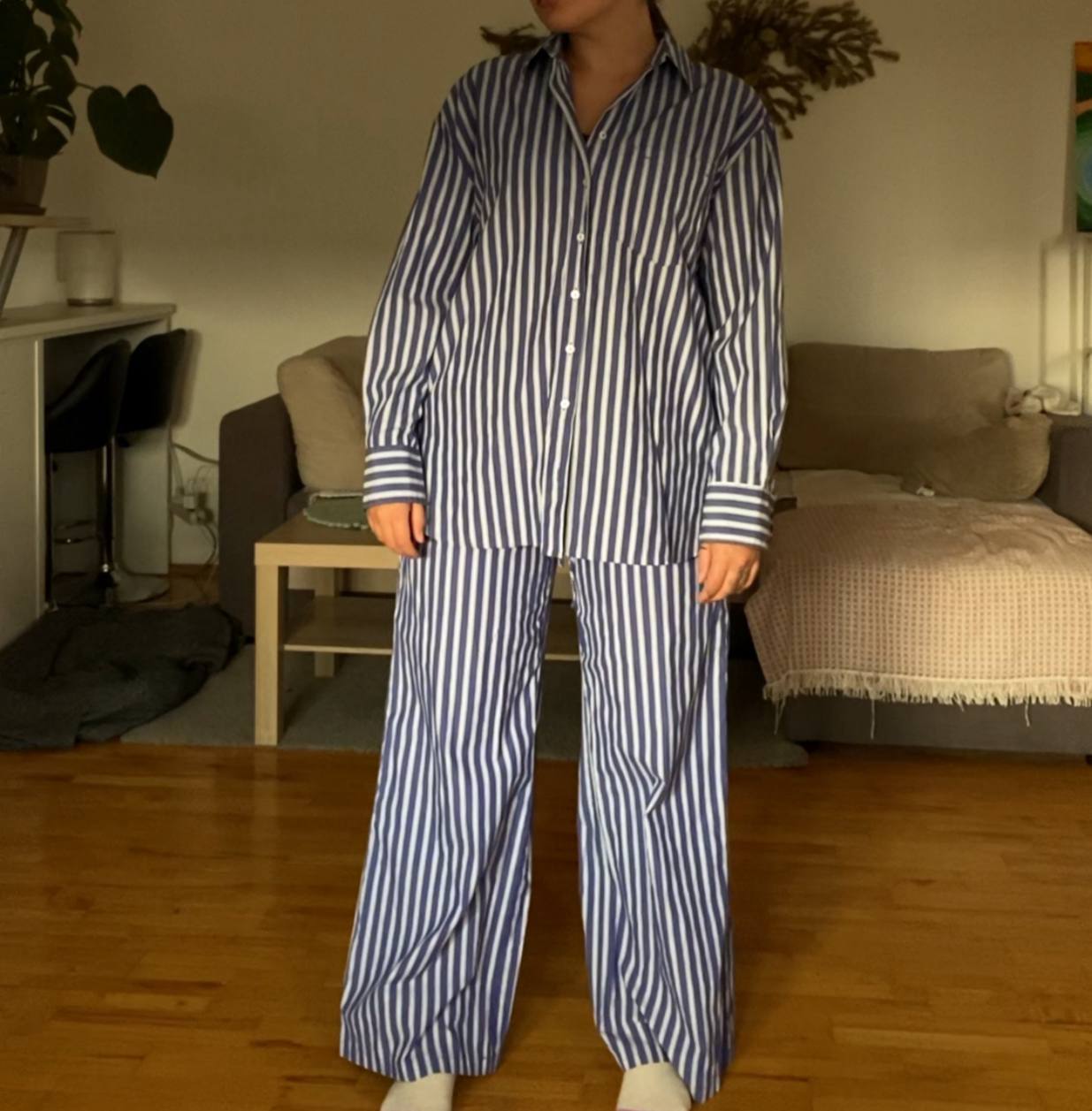 Striped suit