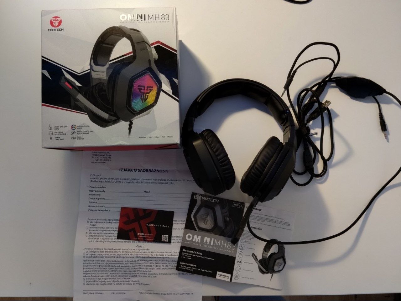 gaming headphones Fantech OMNI MH83
