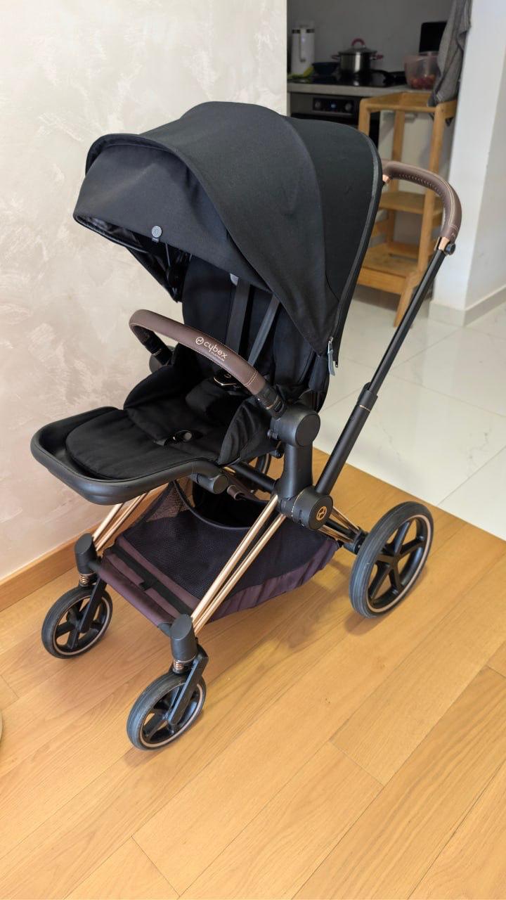 Коляска Cybex Priam 4 Rose Gold Black photo 7