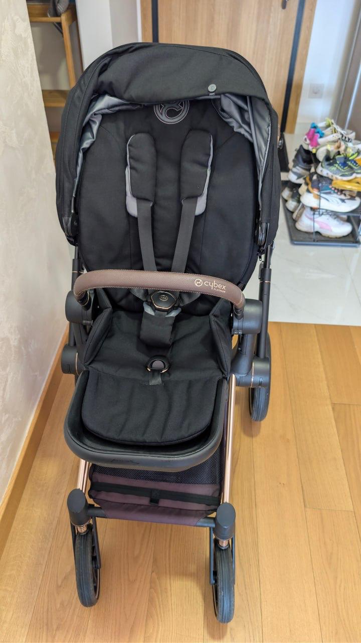 Коляска Cybex Priam 4 Rose Gold Black photo 8