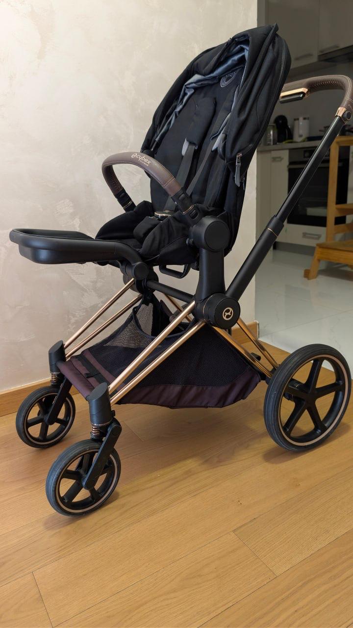 Коляска Cybex Priam 4 Rose Gold Black photo 9