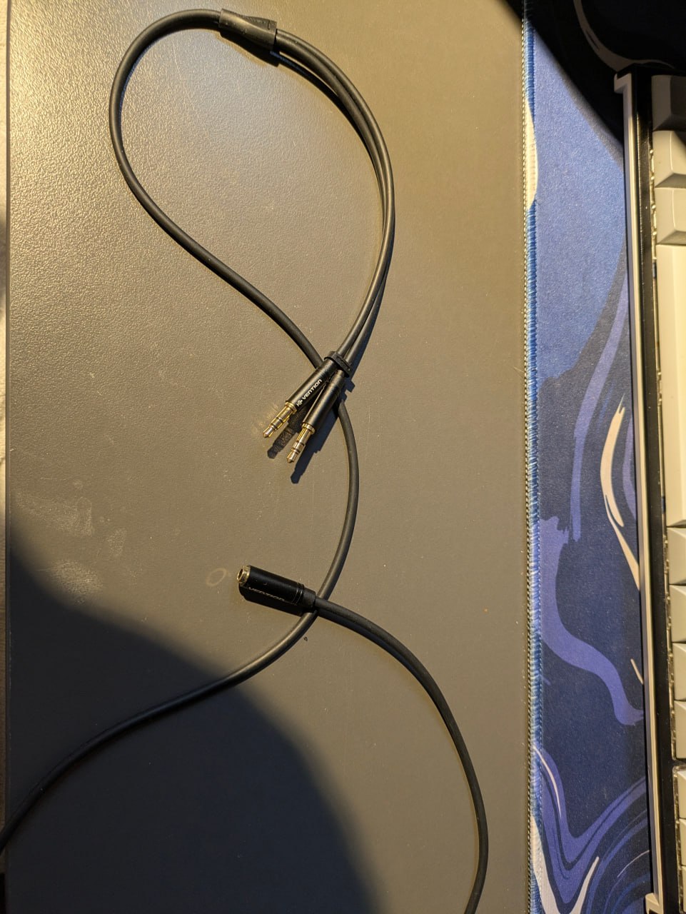 Adapter za slušalice s mikrofonom Jack 3.5 mm