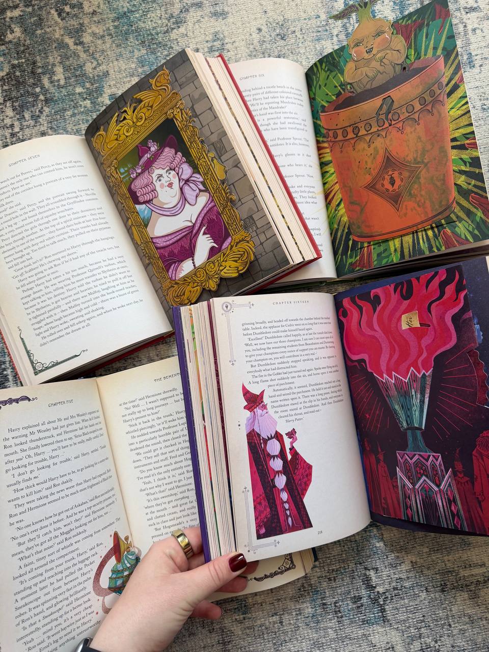 Harry Potter Collection New Books 1-4 Illustrated Parts photo 2