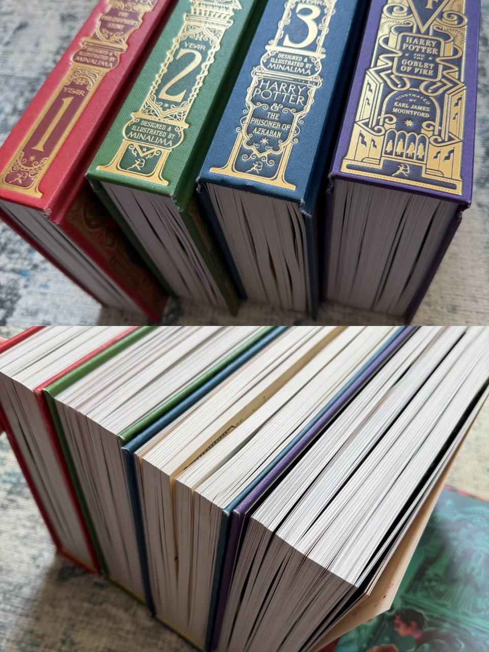 Harry Potter Collection New Books 1-4 Illustrated Parts photo 3
