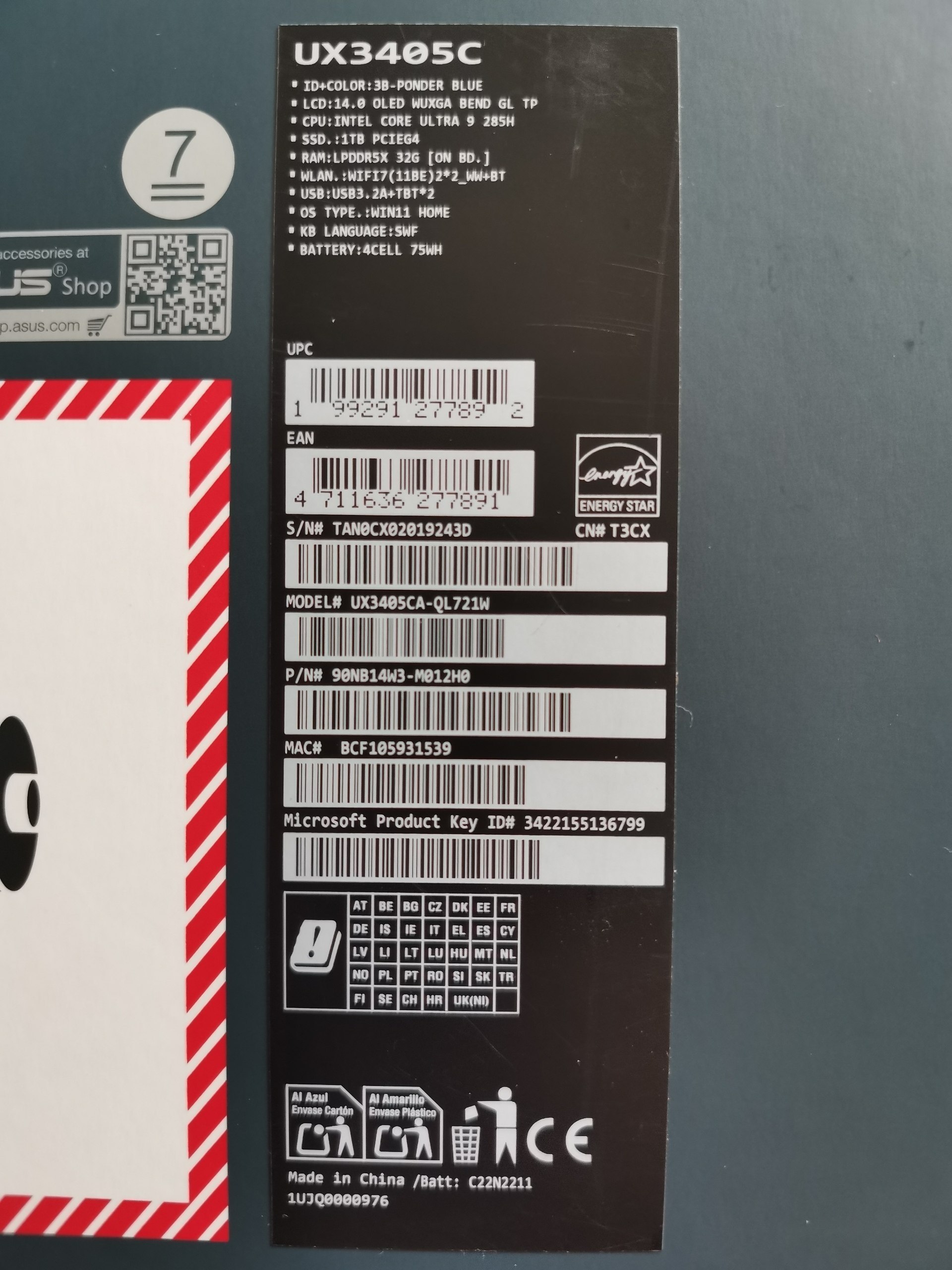 ASUS Zenbook 14 OLED UX3405CA photo 3