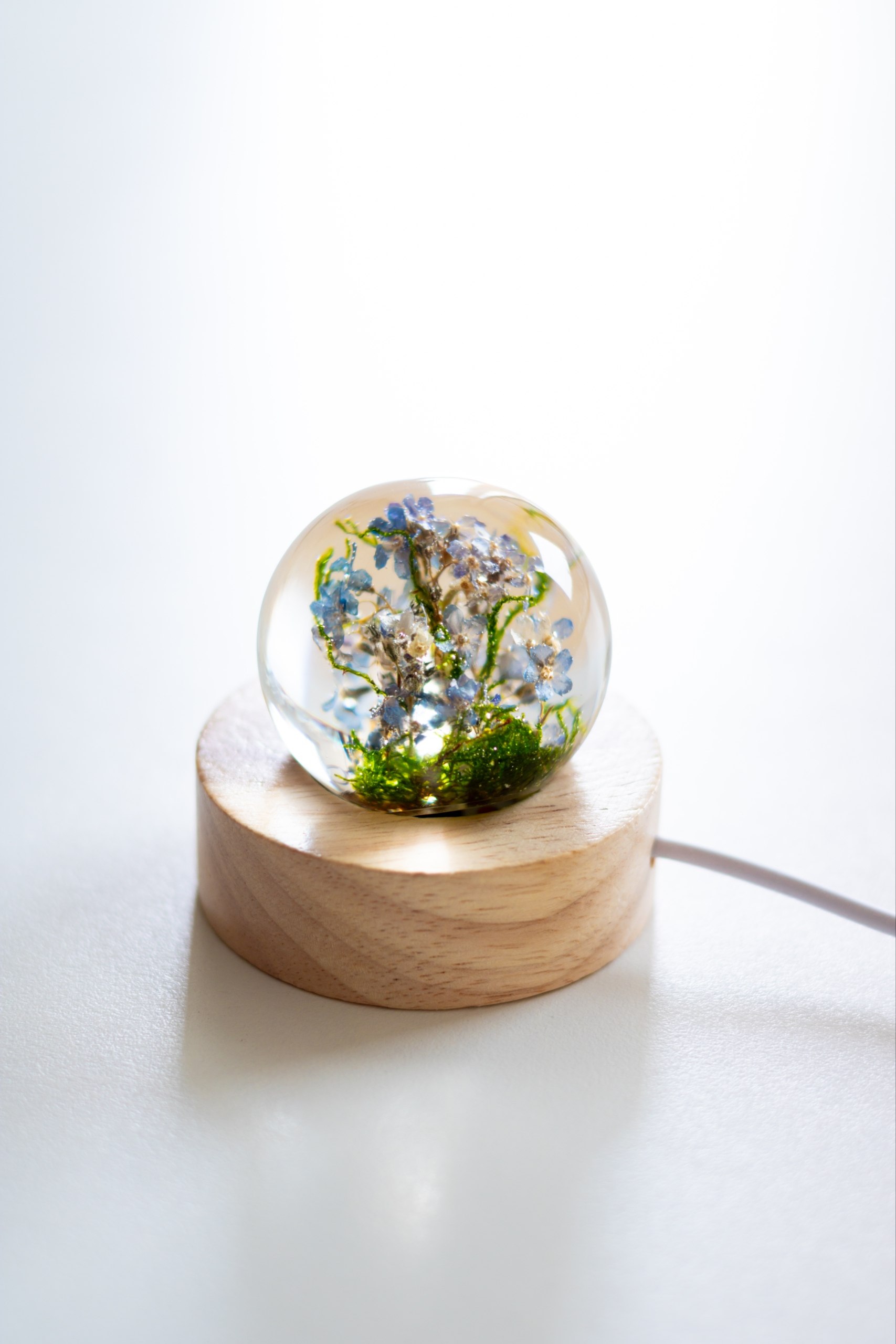 Handmade lanterns with real flowers photo 2