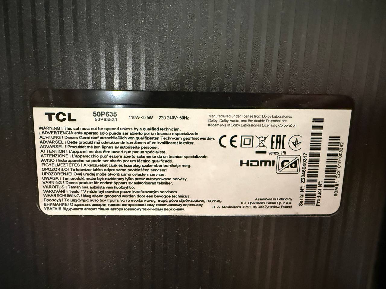 TCL 50P635 50" 4K Ultra HD Pametni TV photo 3