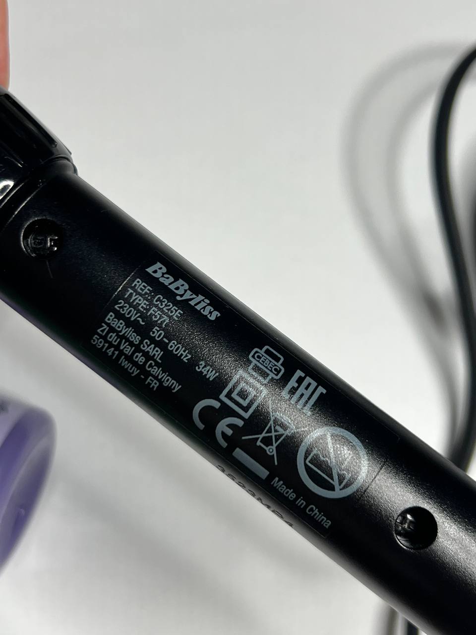 Фен за кудревате косе/Штитци за завијање BABYLISS C325E 25mm photo 2