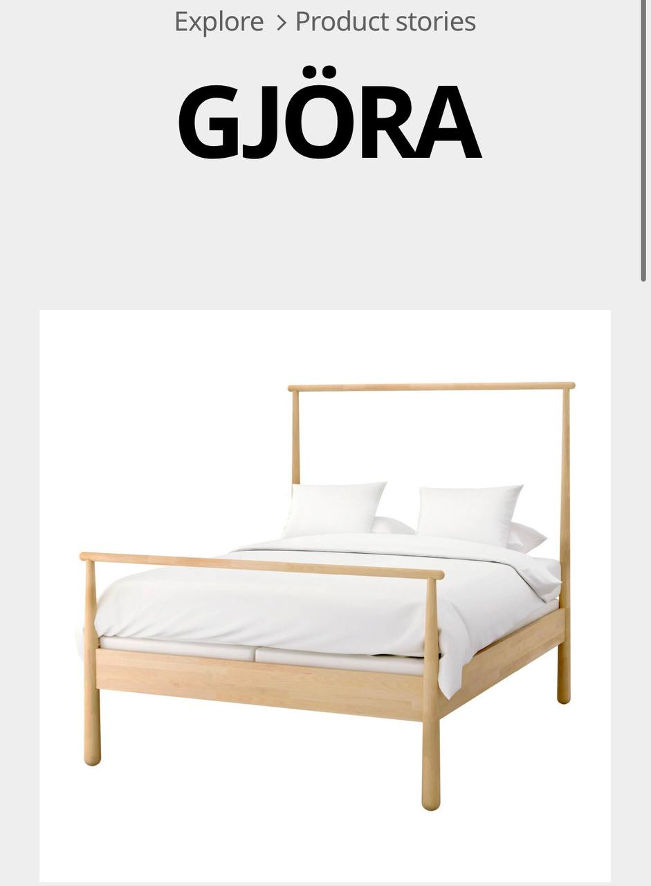Kreveta od masivnog bora IKEA GJÖRA 160x200