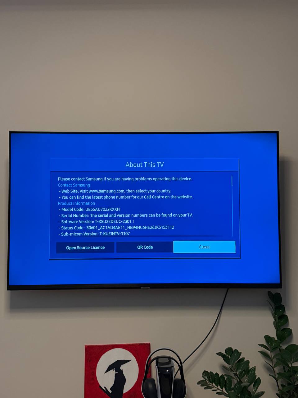 Samsung 55" TV photo 3