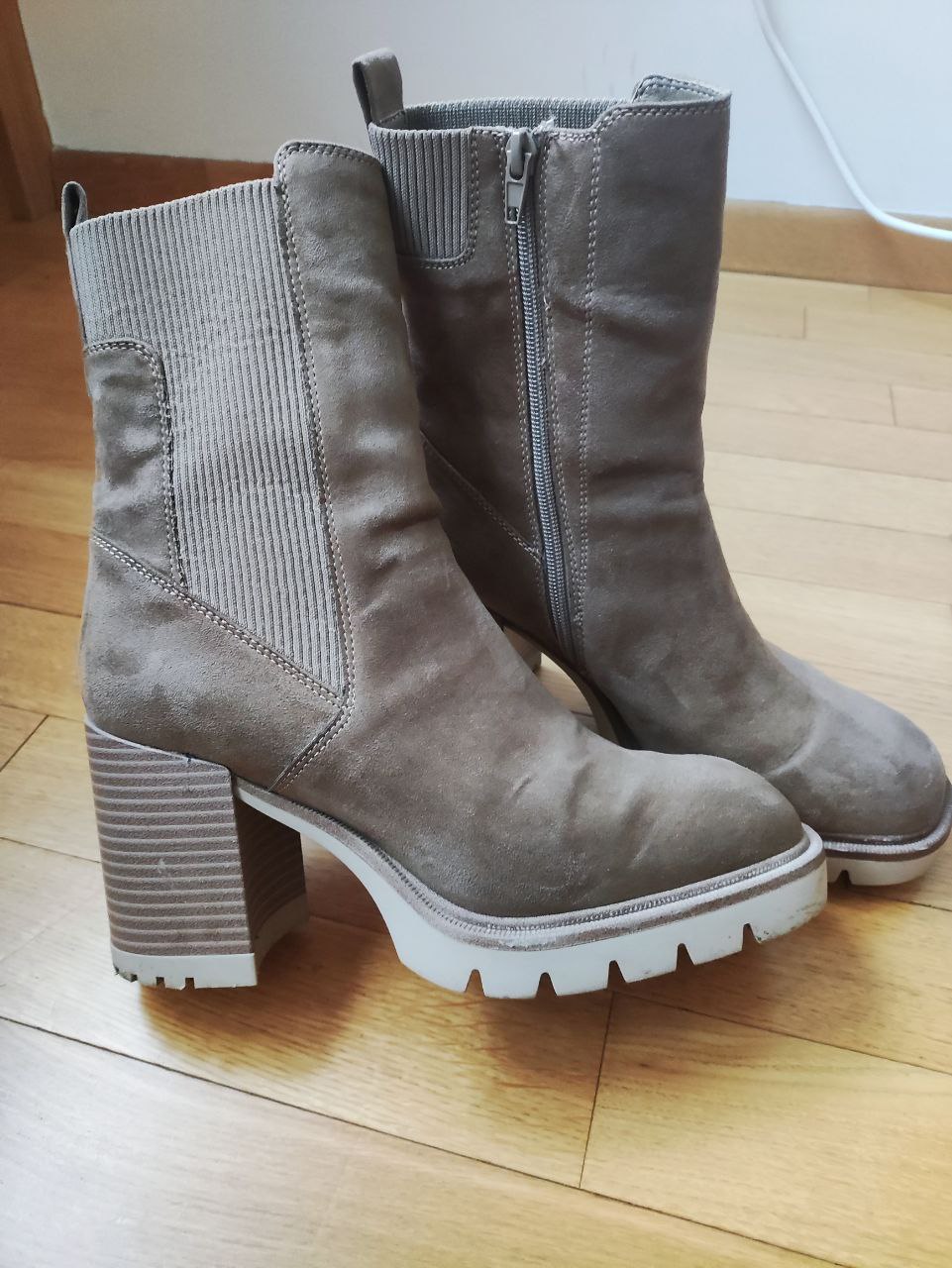 Suede ankle boots