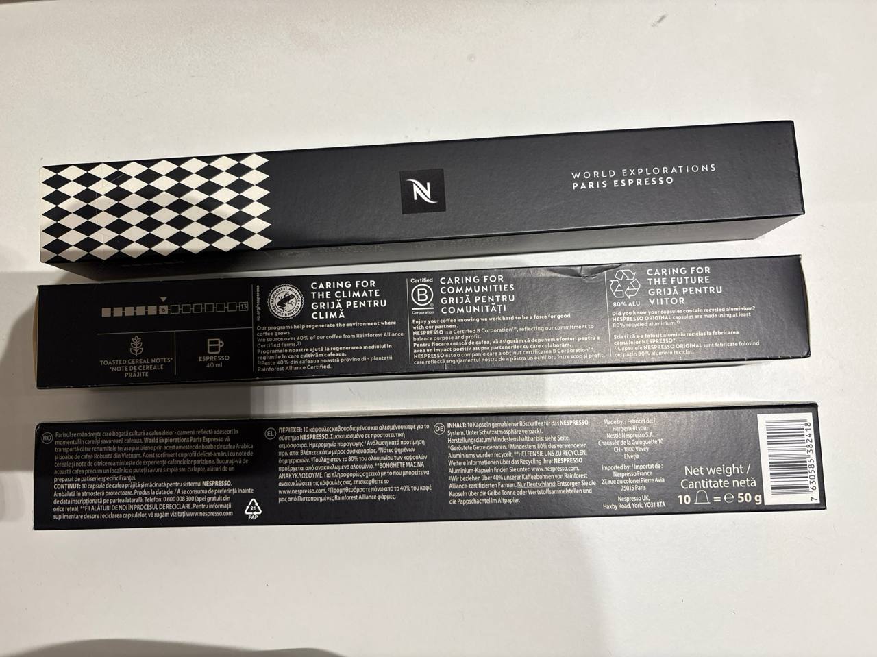 оригинальные капсулы Nespresso (Paris)