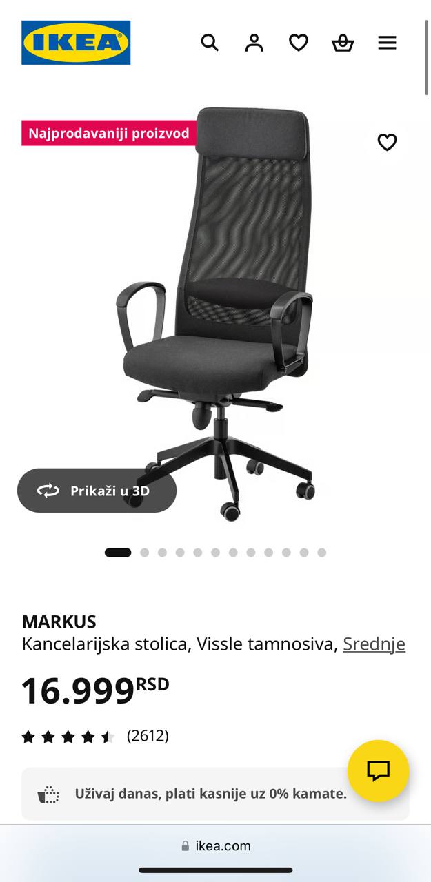 Gaming chair IKEA MARKUS photo 2