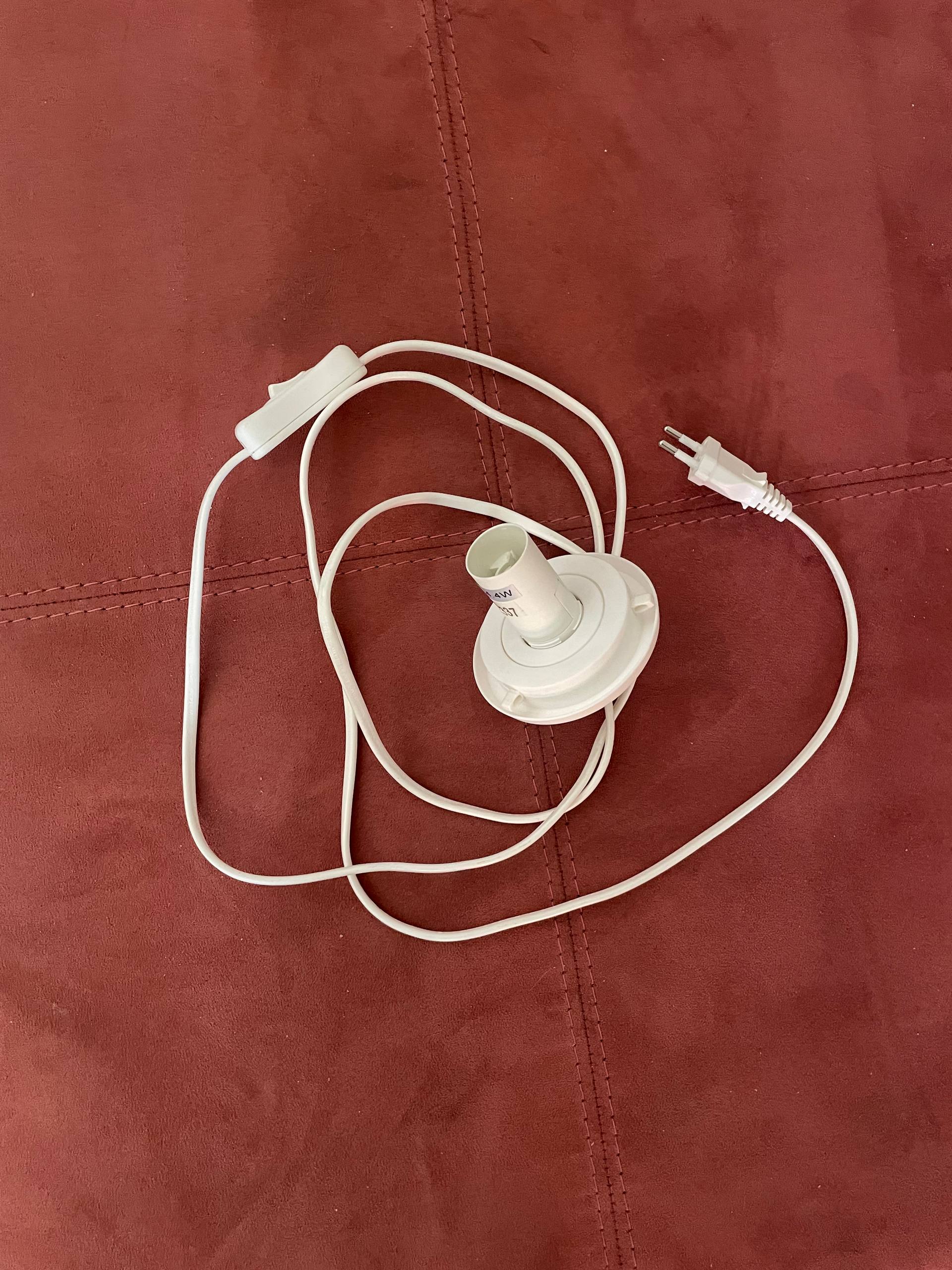 Lamp E14 hanging cord