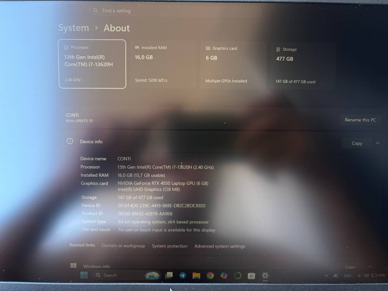 Acer Nitro ANV15-51 photo 2