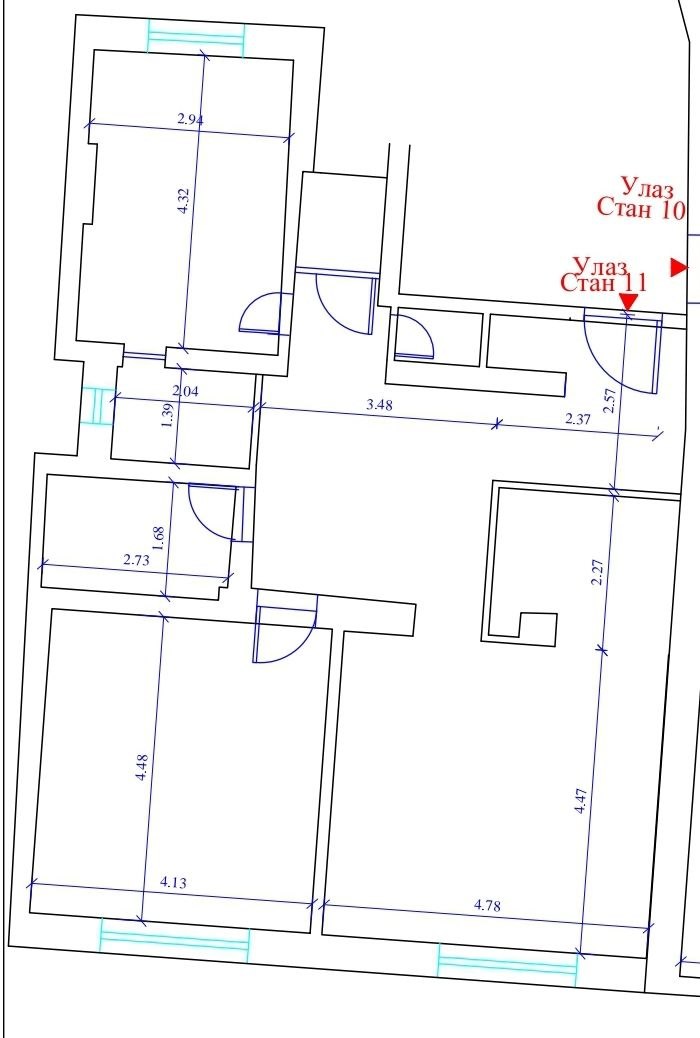 3 sobe, Stan, 85 m² photo 8